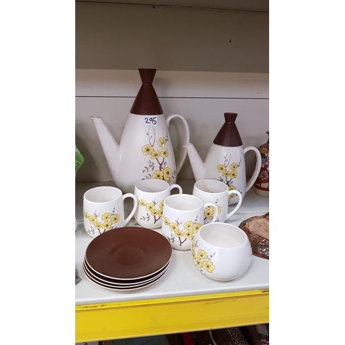 295 - Retro Carltonware 10 Piece Coffee Set.