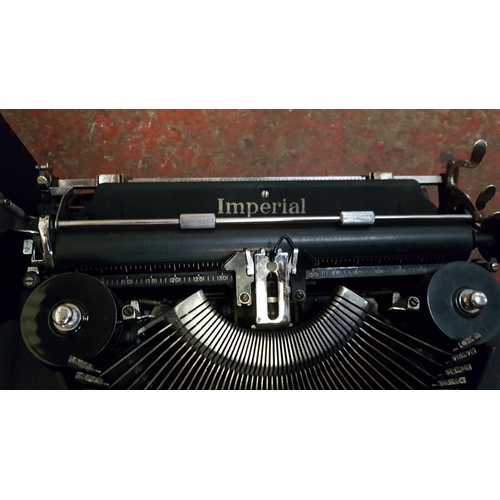 31 - Vintage Imperial Robert Kerr, Swansea Typewriter in Case with Key.