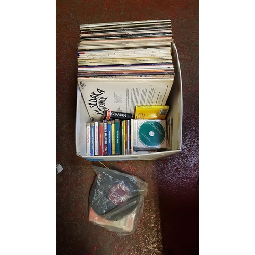 32 - Box of LP Records, Cassettes & CD's.