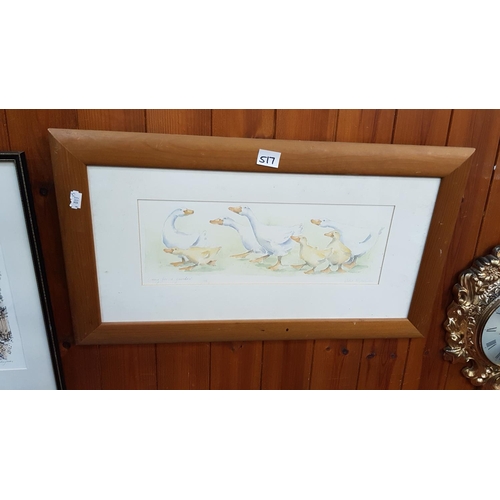 517 - Framed & Glazed Water Colour 