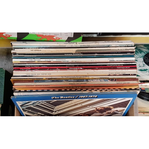 56 - Box of Vinyl LP Records to Include Beatles, Pink Floyd, Curved Air etc.