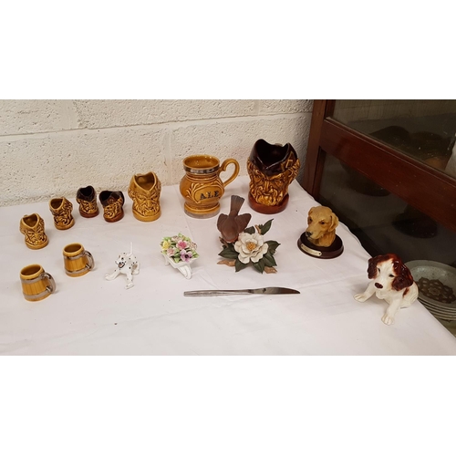 9 - Quantity of Assorted Wade Pub Jugs & Figures Including Sylvac & Royal Doulton.