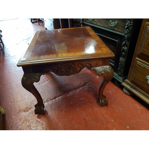 580 - Polished Mahogany Coffee Table on Ball & Claw Feet - 20