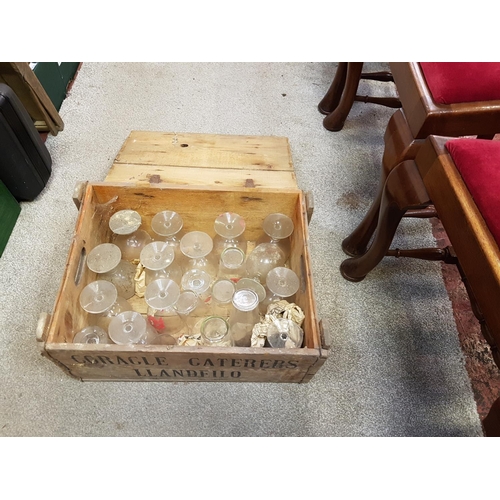 86 - Two Wooden Metal Hinged Lid 