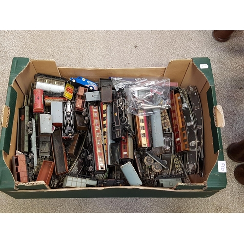 96 - Quantity of Model Railway Trains, Carriages & Track etc.