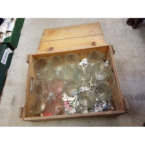 86 - Two Wooden Metal Hinged Lid 