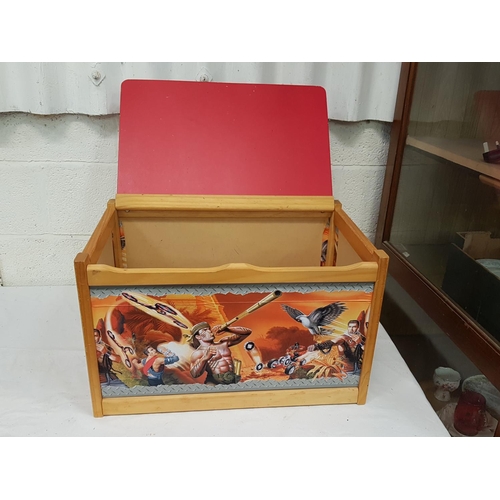 117 - Action Man Toy Box Height c.35.5cm (c.14“), Length c.60.5cm (c.23.75”) and Depth c.41.5cm (c.16.25”)... 