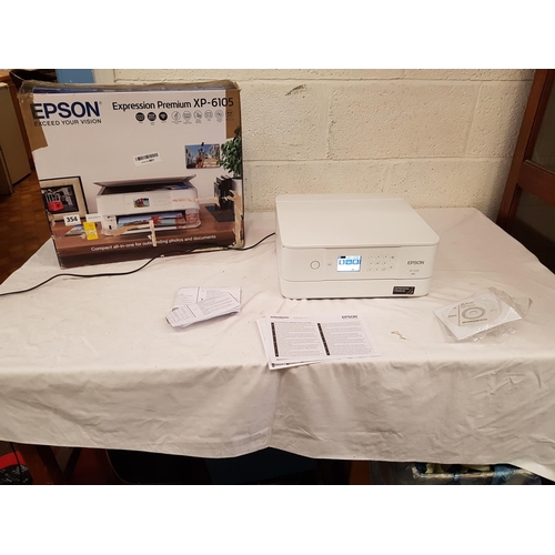 134 - Epson Expression Premium XP-6105 Printer in Box.