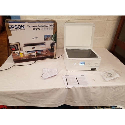 134 - Epson Expression Premium XP-6105 Printer in Box.