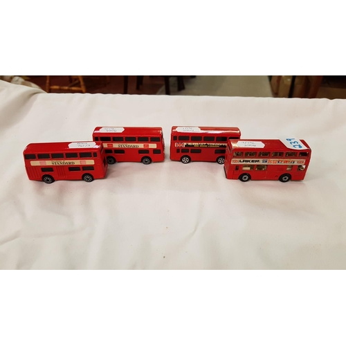 239 - Corgi Juniors Daimler Fleetline Bus c.1970’s, Matchbox London Bus c.1981 and 2 Later Corgi Daimler F... 