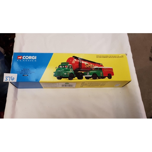 376 - Boxed Corgi Classics Limited Edition Shell/BP Articulated Cylindrical Tanker and Land Rover Set 3100... 