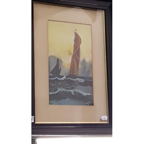 449 - Two Framed & Glazed Watercolour Paintings By 