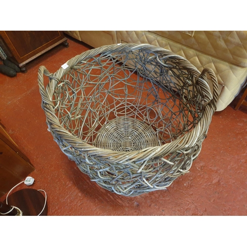 515 - Large Woven Willow Basket - approx 27