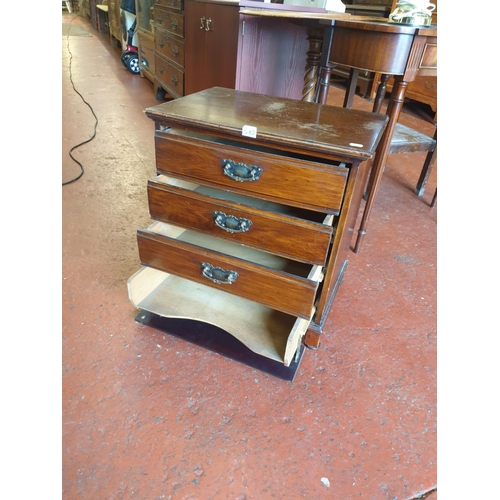 582 - Four Drop Front Drawer Document Chest By Pioneer of Liverpool - approx 21