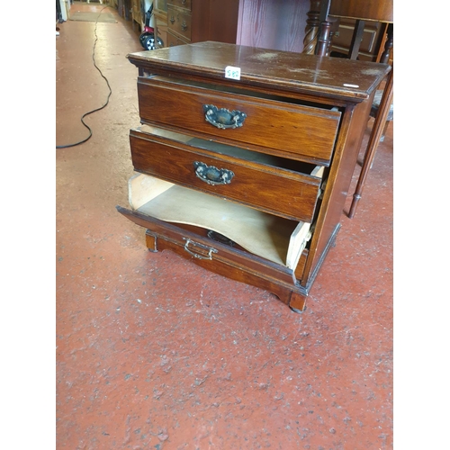 582 - Four Drop Front Drawer Document Chest By Pioneer of Liverpool - approx 21