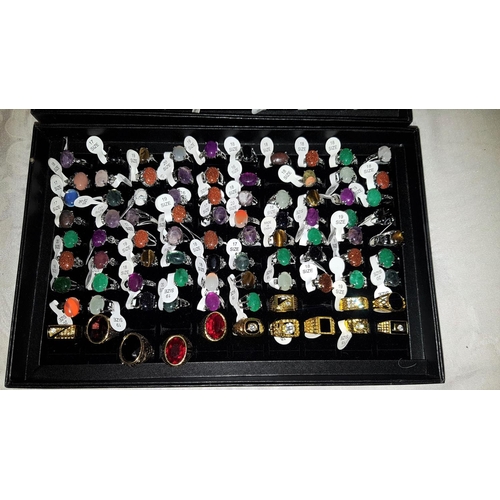 190 - Two Trays of Assorted Costume Rings.