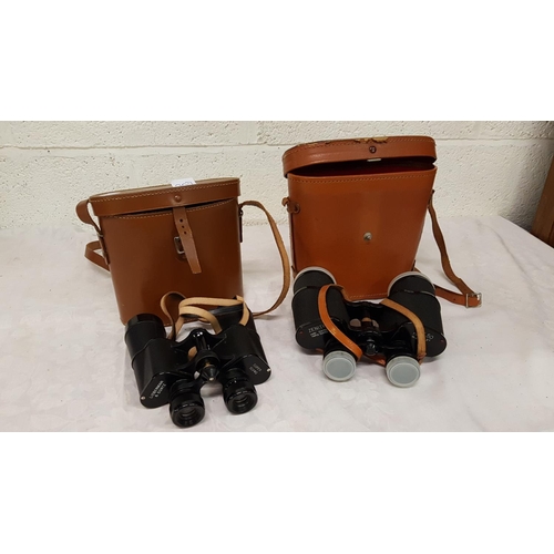 207 - Pair of Lieberman & Gortz 10 x 40 Binoculars & Zenith 10 x 50 Binoculars in Cases.