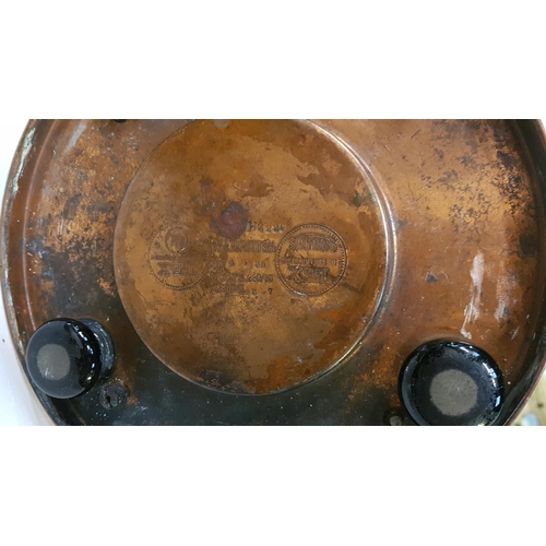 229 - Copper & Brass Kettle & 