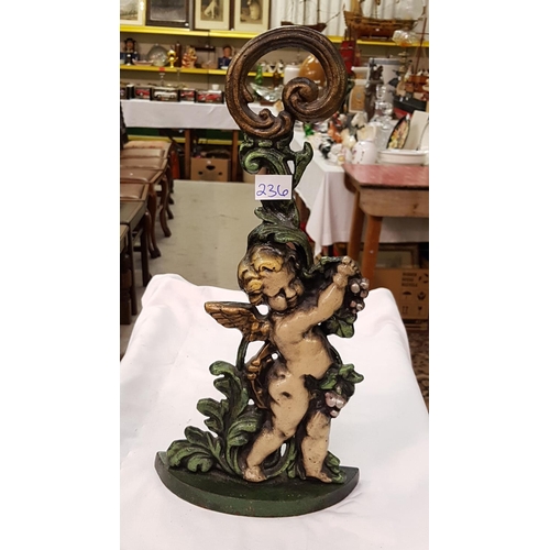 236 - Cast Cherub Doorstop - approx 16