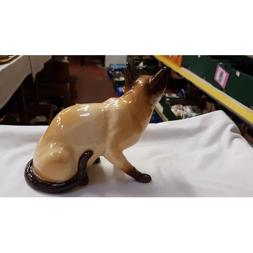 290 - Large Sylvac Siamese Sitting Cat 5107.