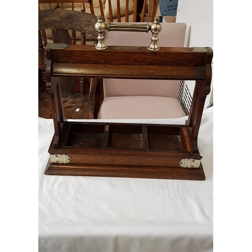 314 - Victorian Oak Tantalus Stand.