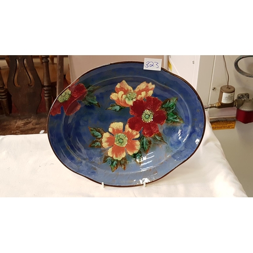 323 - Early Royal Doulton Hand Decorated Plate.