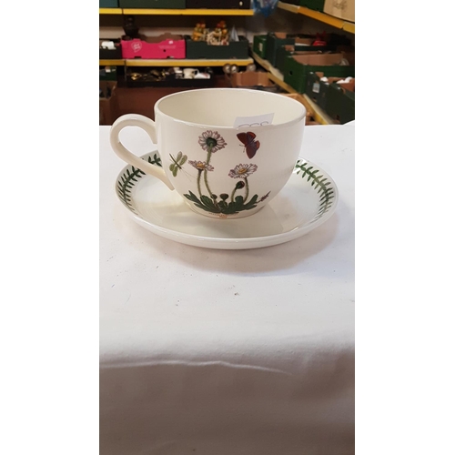 333 - Portmeirion Botanic Garden Bellis Perennis Daisy Jumbo Cup & Saucer Diameter of Saucer c.20cm (c.7.7... 