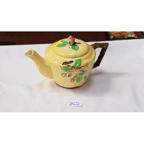 352 - Carlton Ware Apple Blossom Teapot.