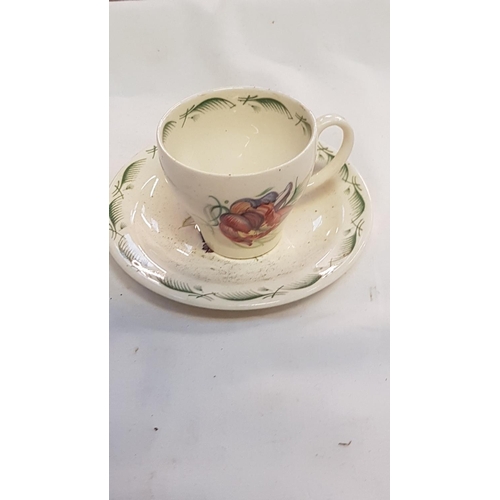 403 - Susie Cooper Floral Coffee Cup & Saucer.