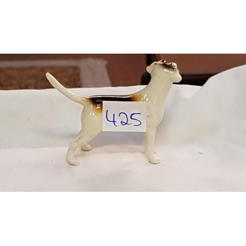 425 - Beswick Foxhound Second Version 2263 Height c.7.6cm (c.3”).