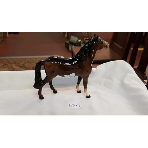 429 - Beswick Pony (head up) 1197 Height c.14cm (c.5.5”).