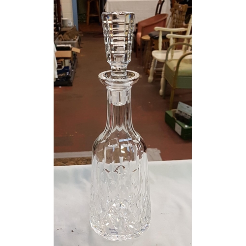 434 - Waterford Crystal Lismore Decanter and Stopper with Etched Waterford Mark Height c.34.25cm (c.13.5”)... 