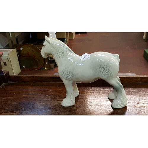 441 - Beswick Dapple Grey Shire Mare 818 Height c.21.6cm (c.8.5”).