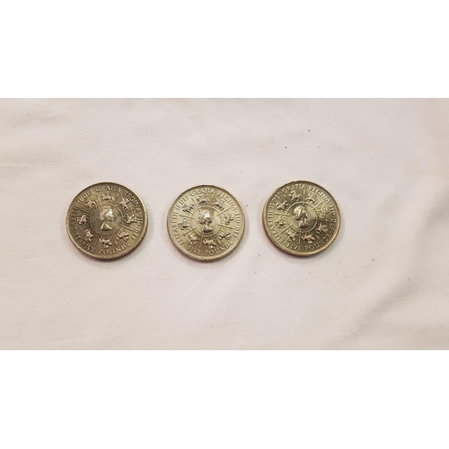 468 - Three 1993 40th Coronation Anniversary £5 Coins.