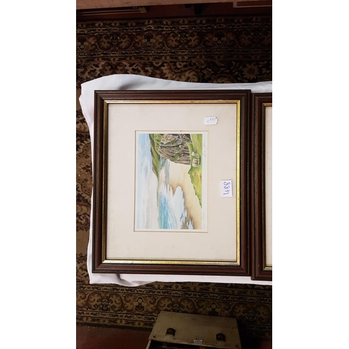 488 - Two Framed & Glazed Limited Edition Prints By Adrian James - Rhosili (214/750) & Caswell Bay (114/75... 