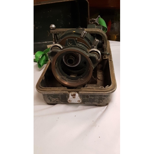 142 - Theodolite Surveyors Scope in Metal Case with Tripod Stand.