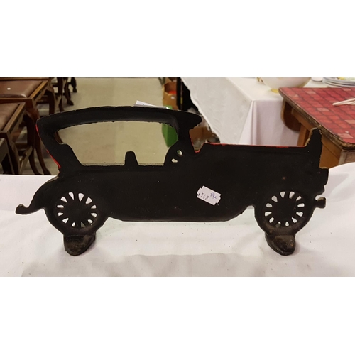 234 - Cast Iron Classic Car Doorstop.