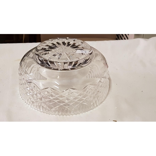 293 - Tyrone Crystal Footed Cut Glass Bowl Height c.18cm (c.3.125”) Diameter c.17cm (c.6.75”).