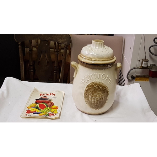 294 - West German Rumtopf Jar & Lid - approx 12