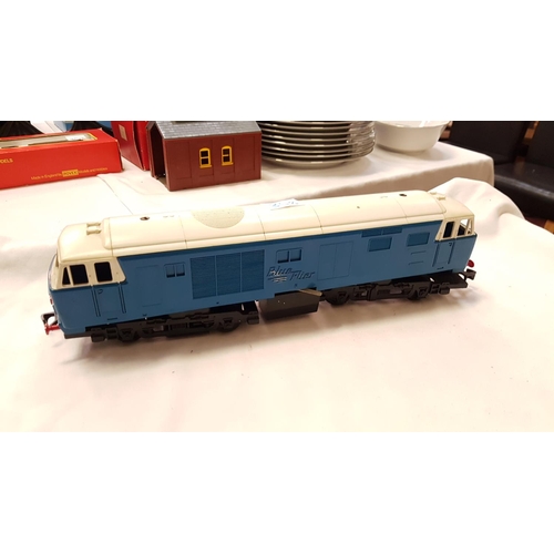 358 - Triang Rovex 0 Gauge 7mm Big Big Train Blue Flier Hymek Diesel Locomotive RV 256.