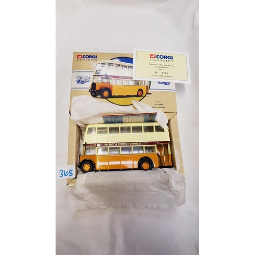 368 - Boxed Corgi Classics Public Transport Limited Edition Paisley & District Guy Arab Bus 97313 with Cer... 