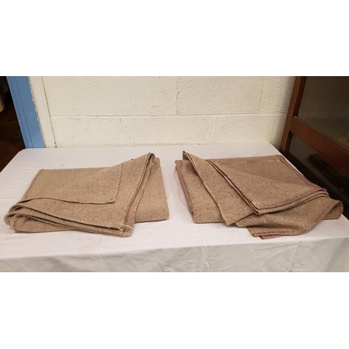 40 - Two Brown Woollen Blankets.