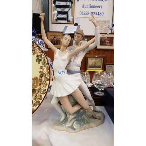 407 - Large NAO Ballet Couple Figure - 17