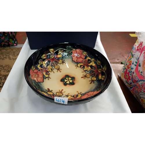 414 - Rachel Bishop for Moorcroft Large Boxed Footed Oberon Bowl Diameter c.26cm (c.10.25”) Height c.9cm (... 