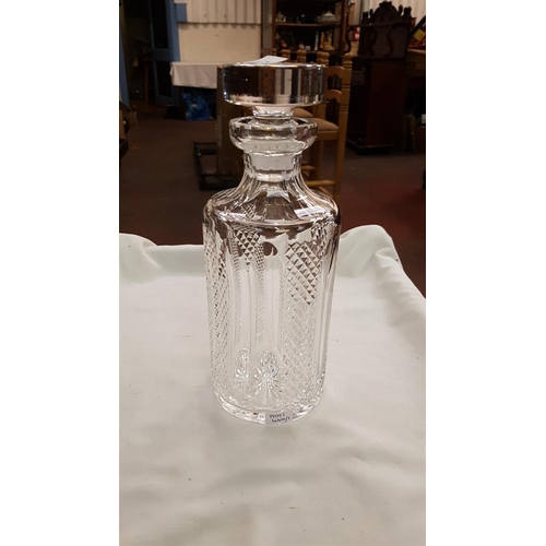 417 - Waterford Crystal Hibernia Decanter & Stopper with Etched Waterford Mark Height c.23.75cm (c.9.375”)... 