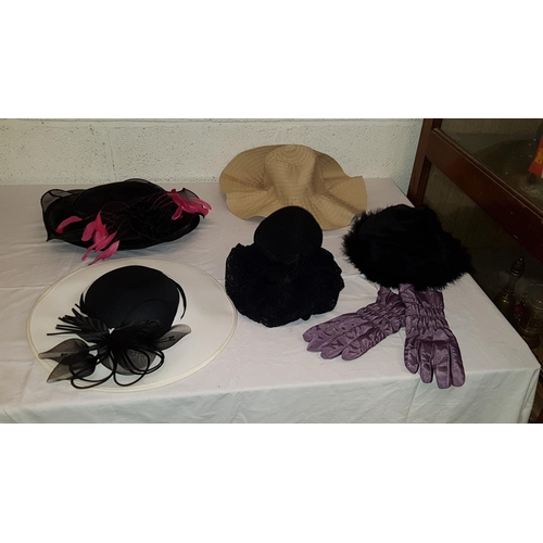 8 - Box of Assorted Ladies Hats & Gloves.