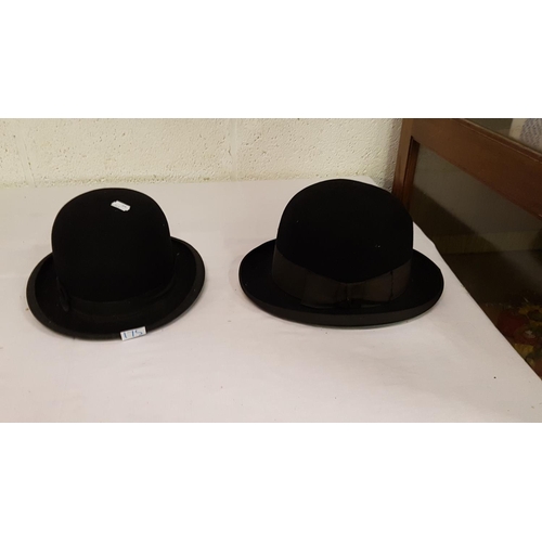 175 - Two Vintage Bowler Hats - Jothams & Christy's.