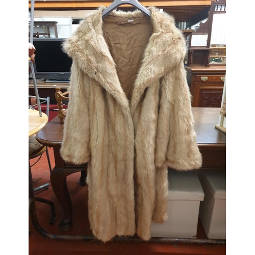 198A - Vintage Ladies Stitched, Fully Lined, Full Length Mink Coat.