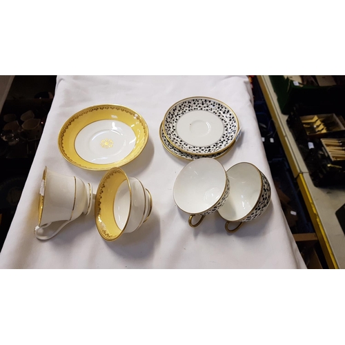 282 - 19th Century Tea Cup, Coffee Cup & Saucer Along with a Pair of Early Royal Doulton Cups & Saucers.