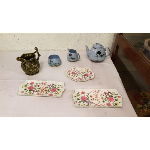 29 - Box of Assorted China to Include Keele St Pottery, Old Foley, Jug etc.